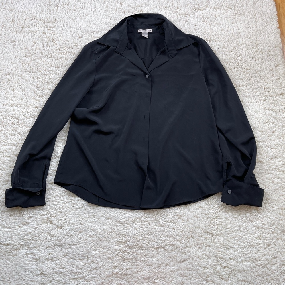 Notations black blouse